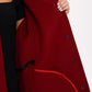 Genuine Scandinavian Mink Fur Double Face Wool Poncho