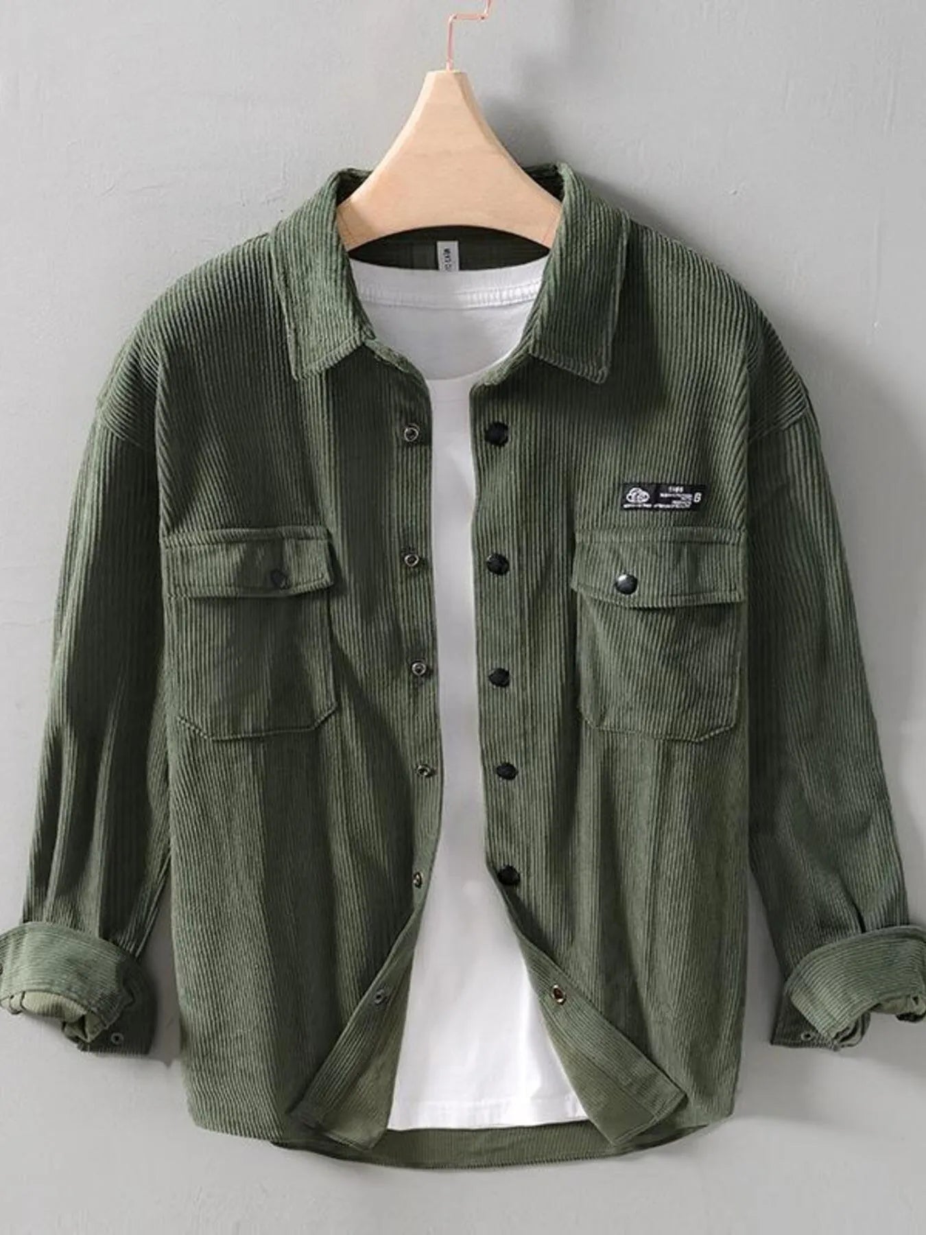 Men's Button Up Long Sleeve Shirt - Farnelli