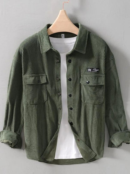 Men's Button Up Long Sleeve Shirt - Farnelli