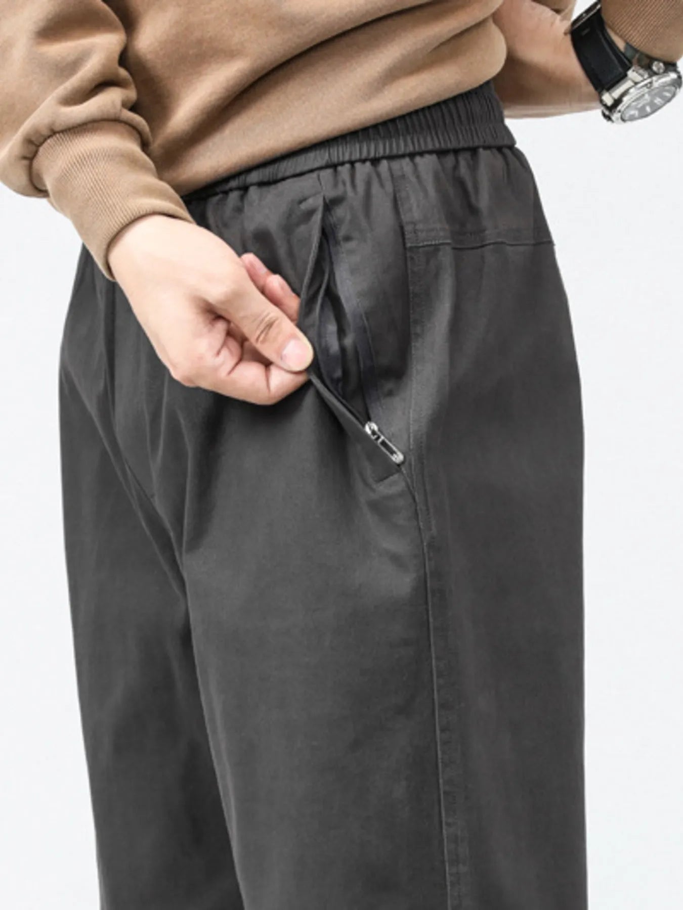 Men's Plus Size Relaxed Fit Casual Pants - Farnelli