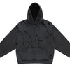 Men's Distressed Long Sleeve Hoodie - Black