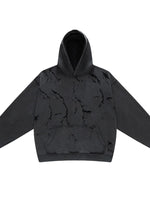 Men's Distressed Long Sleeve Hoodie - Farnelli