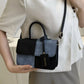 Two-Tone PU Leather Crossbody Bag - Farnelli