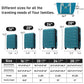 HouseOfZazla 4-piece hardshell luggage set with TSA locks and spinner wheels in multiple colors