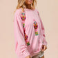 BiBi Sequin Nutcrackers Embroidery Christmas Sweatshirt - Farnelli