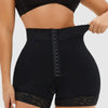 Full Size Lace Detail Hook-and-Eye Shaping Shorts - Black