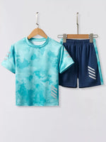 Children's Tie-Dye Quick-Dry Activewear Set - Farnelli