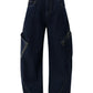 Men's Wide Leg Cargo Jeans - Farnelli