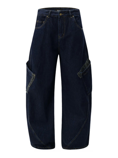 Men's Wide Leg Cargo Jeans - Farnelli