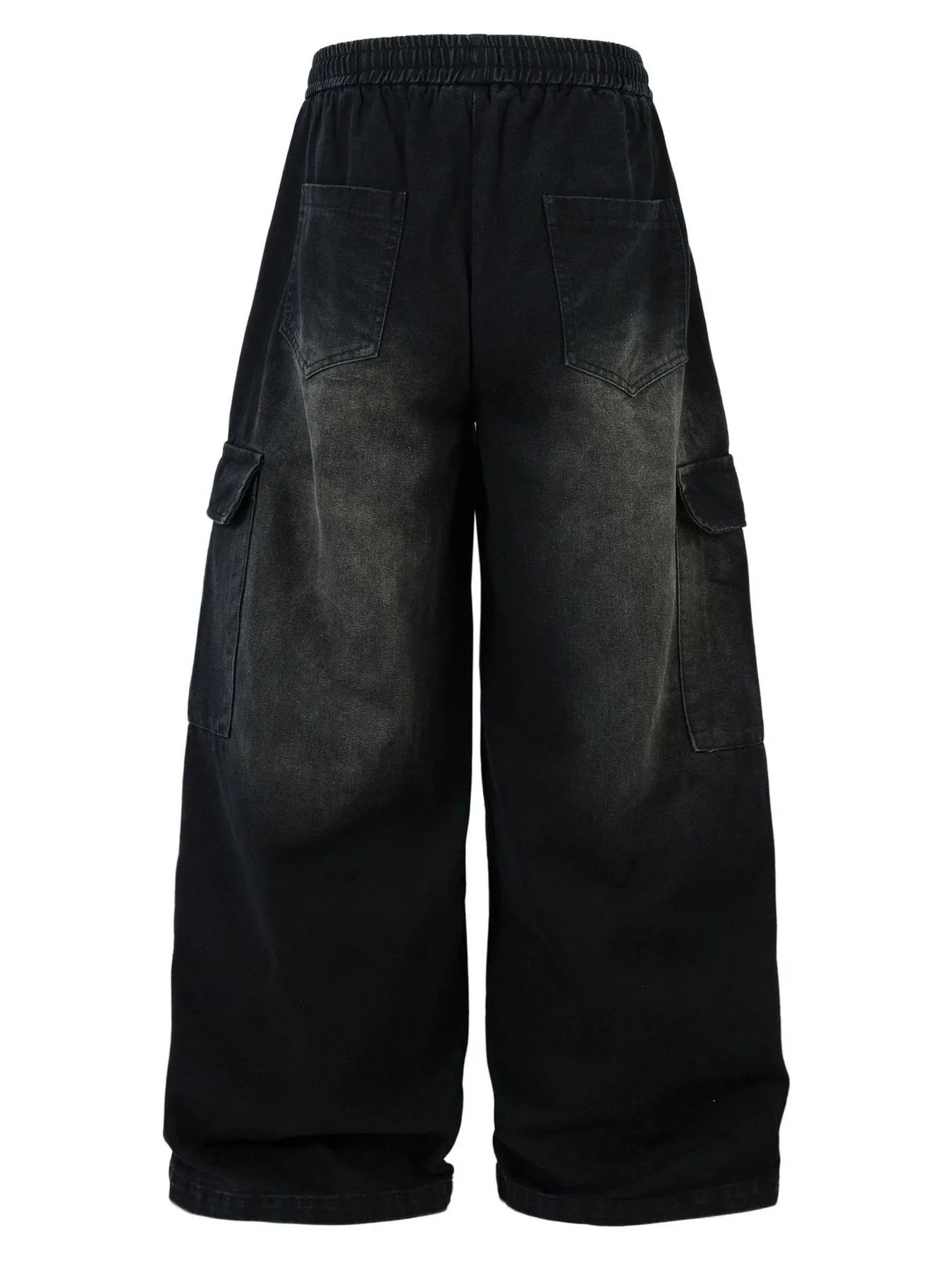 Men's Drawstring Wide Leg Cargo Jeans - Farnelli