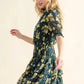 And The Why Floral Print Smocked Waist Mini Dress - Farnelli