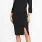 CLEARANCE - Poly USA | Ed Young 8526 Midi Knee Length Dress with 3/4 Length Sleeves (Size XL)