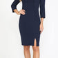 CLEARANCE - Poly USA | Ed Young 8526 Midi Knee Length Dress with 3/4 Length Sleeves (Size XL)