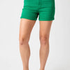 Judy Blue Full Size Tummy Control Garment Dyed Denim Shorts - K GREEN
