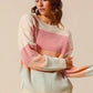 SO ME Multi Color Block Long Sleeve Sweater - Farnelli