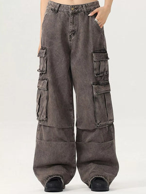 Men's Vintage Wash Cargo Jeans - Farnelli