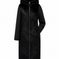 Reversible Faux Fur & Suede Hooded Coat