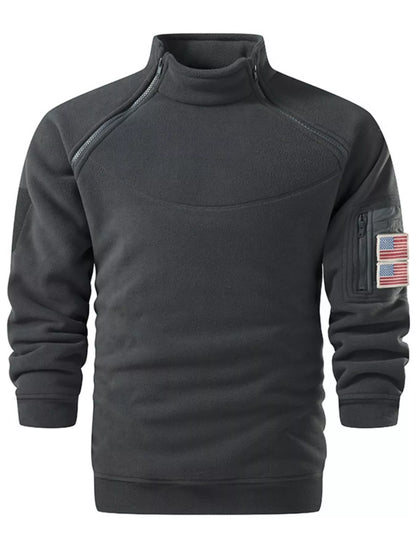 Men's Plus Size Fleece Lined Long Sleeve Sweatshirt - Farnelli