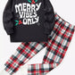 Children's Merry Vibes Only Christmas Pajama Set - Farnelli