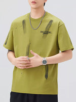 Men's Plus Size Round Neck Short Sleeve T-Shirt - Farnelli