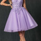 Juliet 860 Short Floral Applique BaDoll Dress