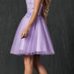 Juliet 860 Short Floral Applique BaDoll Dress