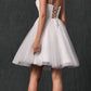 Juliet 860 Short Floral Applique BaDoll Dress