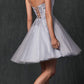 Juliet 860 Short Floral Applique BaDoll Dress