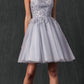 Juliet 860 Short Floral Applique BaDoll Dress