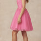 Juliet 860 Short Floral Applique BaDoll Dress