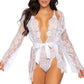 Lace Teddy and Robe Set