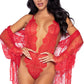 Lace Teddy and Robe Set