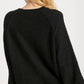 Umgee Full Size Round Neck Long Sleeve Sweater Plus Size - Farnelli