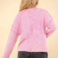 VERY J Mineral Washed Exposed Seam Sweater - Farnelli