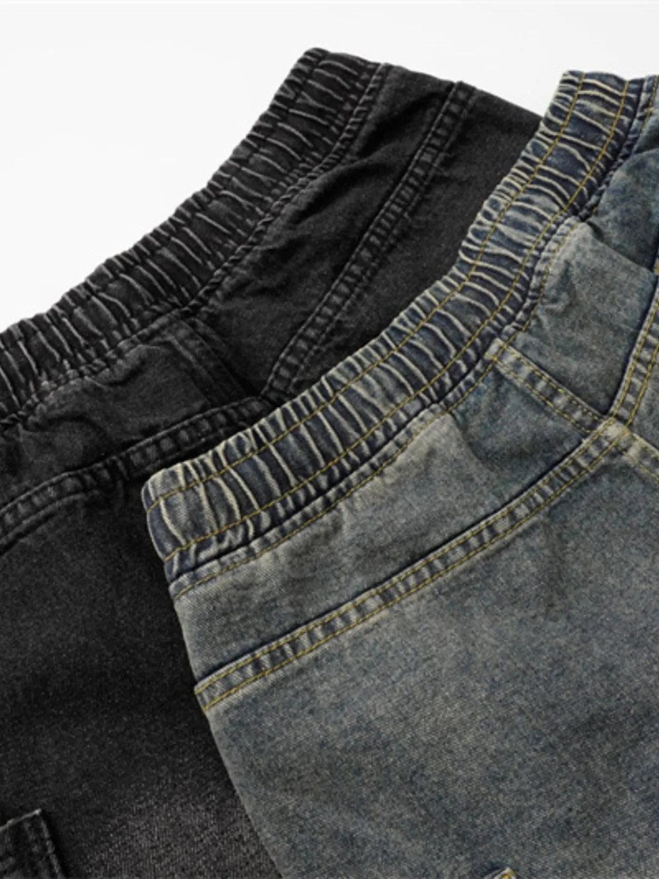 Men's Drawstring Cargo Jeans - Farnelli