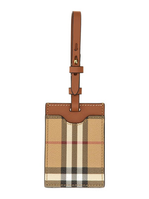 Burberry Unisex Nameplate "Porte Adresse" Check