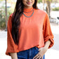 June Swiss Dot Balloon Sleeve Loose Blouse - Farnelli