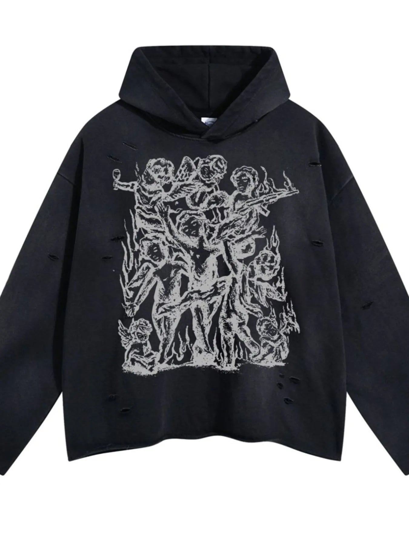 Men's Graphic Long Sleeve Hoodie - Farnelli