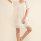 And The Why Woven Leopard Baby Doll Roll-Sleeve Casual Dress - Farnelli