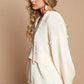 POL Half Zip Drop Shoulder Hooded Sweater - Farnelli