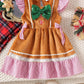 Children's Christmas Lace Detail Dress - Farnelli
