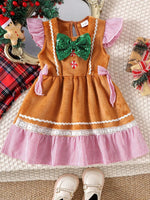 Children's Christmas Lace Detail Dress - Farnelli