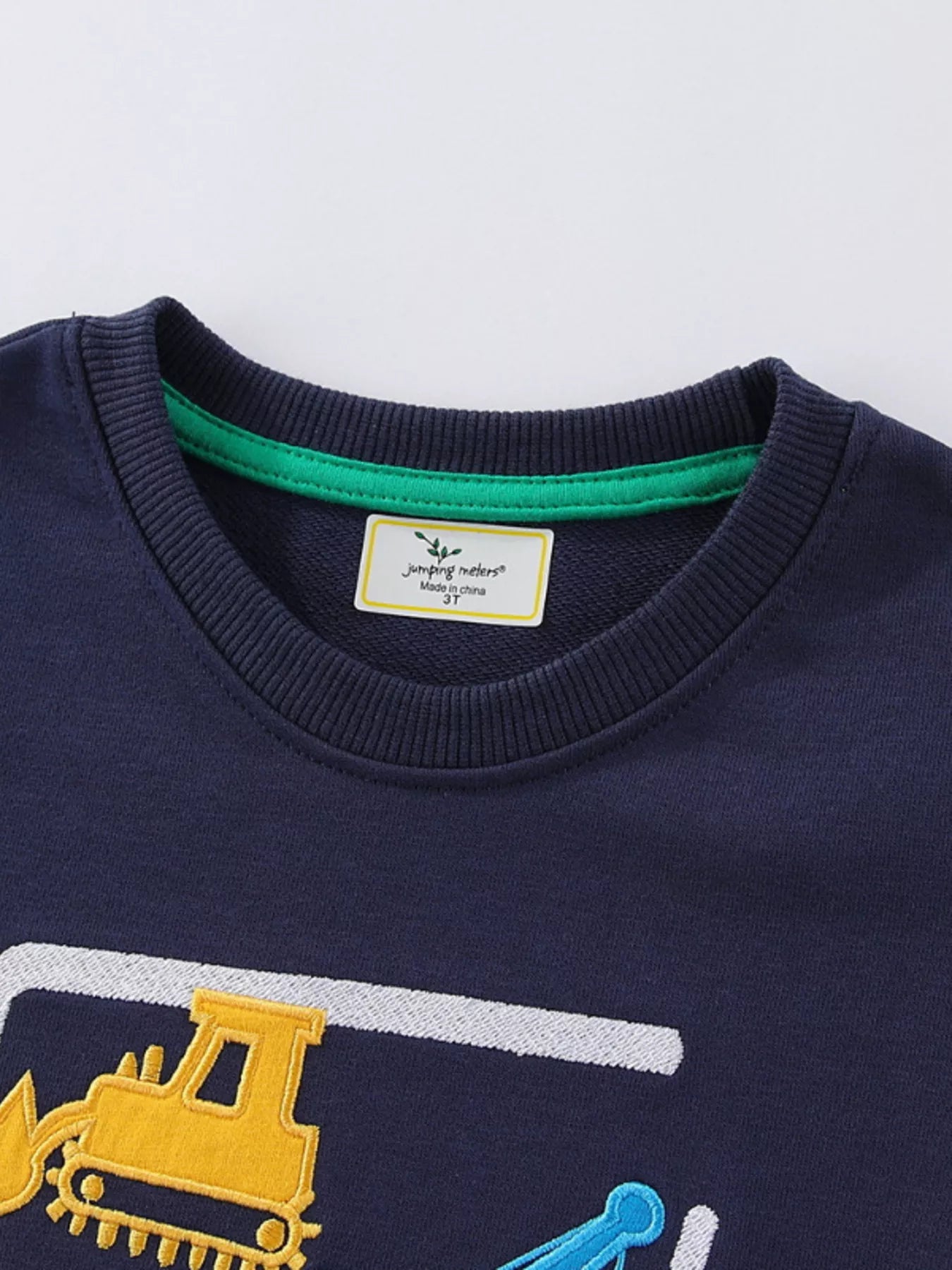 Children's Construction Vehicle Crew Neck Sweatshirt - Farnelli