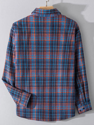 Men's Plus Size Button Up Long Sleeve Shirt - Farnelli