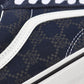 Vans men's Old Skool sneakers in Parisian Night Monogram design, casual footwear with signature side stripe and stylish details.