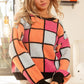 BiBi Multi Color Checker Pattern Sweater - Farnelli