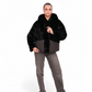 Montana Eco-Fur Down Coat in Black