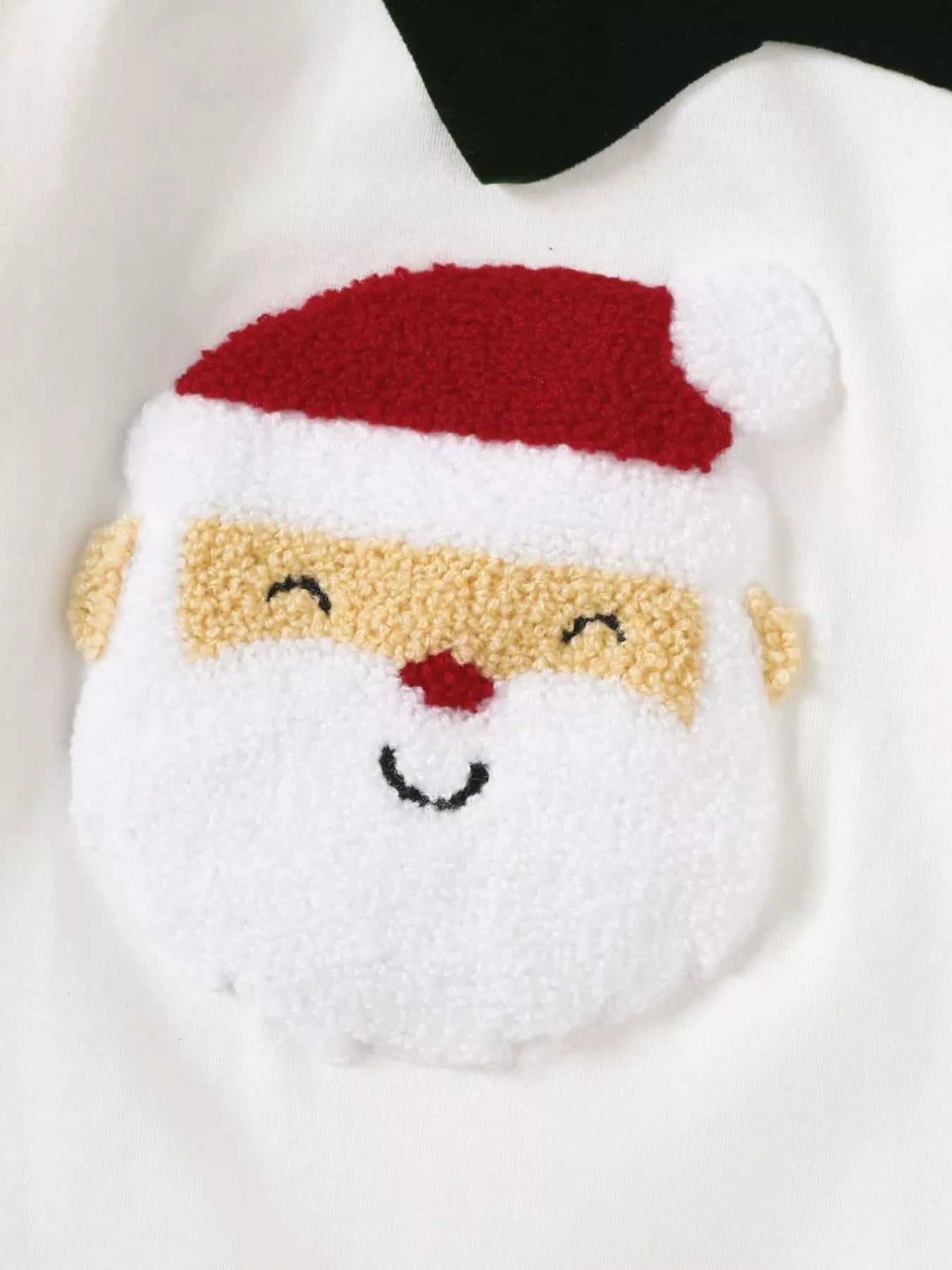 Children's 2-Piece Christmas-Themed Set with Jumpsuit and Santa Claus Hat - Farnelli