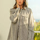BiBi Button Up Corduroy Shacket - Farnelli