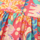 Children's Floral Print Button Detail Casual Dress - Farnelli